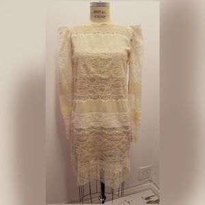 Silk & Lace Shift Dress